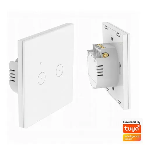 Prekidač beli TOUCH pametni Wi‑Fi smart breaker 10A 2.4GHZ MS-701-2-W Mitea Smart