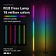 Podna lampa crna LED 12W RGB H1450mm sa daljinskim i adapterom 12V 1A IR+BT+APP smart M21004-BT