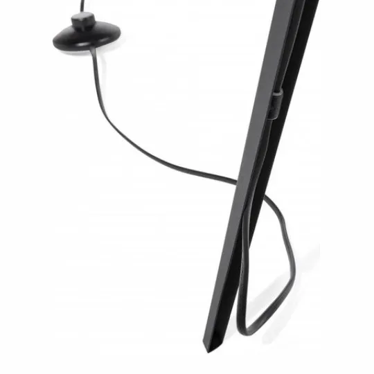 Podna lampa crno-bela 1xE27 M39-C