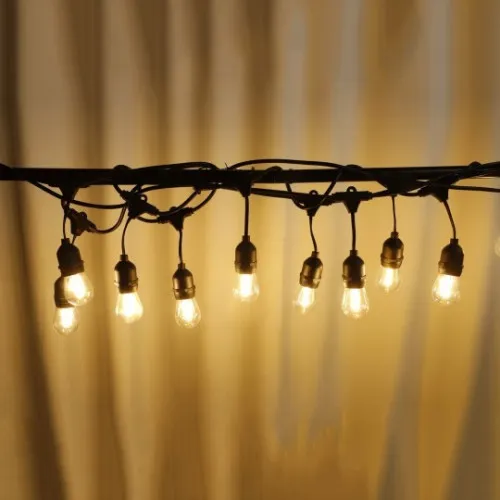 Set sijalica za dvorište crna 10+1x1W 3000K IP44 10,7m E27 LED 80lm MG-10/11m/3000 Mitea Lighting