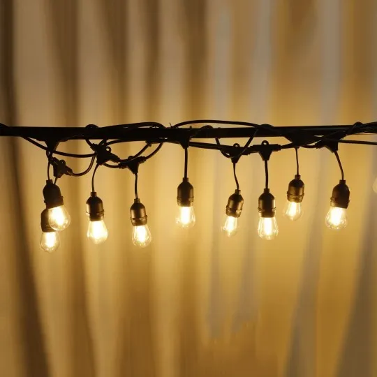 Set sijalica za dvorište crna 10+1x1W 3000K IP44 10,7m E27 LED 80lm MG-10/11m/3000 Mitea Lighting