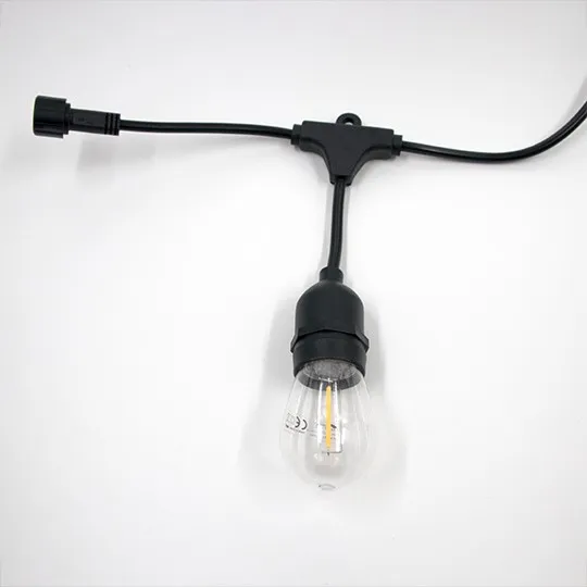 Set sijalica za dvorište crna 10+1x1W 3000K IP44 10,7m E27 LED 80lm MG-10/11m/3000 Mitea Lighting