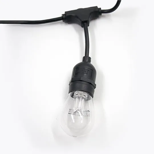 Set sijalica za dvorište crna 10+1x1W RGB IP44 10,7m E27 LED sa daljinskim MG-10/11m/RGB