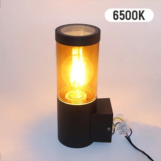 Zidna lampa crna Max.25W IP54 1xE27 baštenska M914 C
