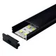 Aluminijumski profil za LED trake crni 10x30x2000mm sa difuzorom 2m MA619-CC