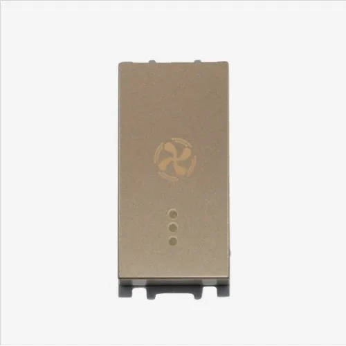 Prekidač zlatni 1M INDIKATORSKI za VENTILATOR sa indikatorom 16A WT8(WVTT10021DR)03 EU2 Thea Modular Panasonic