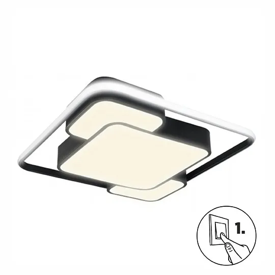 LED plafonjera crna 36-72-36W 175~240V 3CCT 3000/4000/6500K 420x420x60mm SMD (CCT ON-OFF) M205491