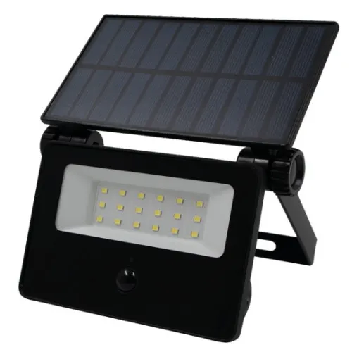 LED reflektor crni 10W 6500K IP65 sa senzorom + solarni panel M702006-C Mitea Lighting
