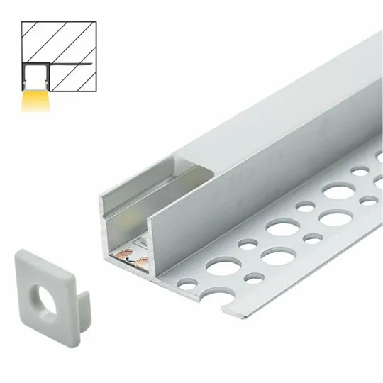 Aluminijumski profil za LED trake 13x32.5x2000mm sa difuzorom 2m MA3313