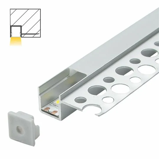 Aluminijumski profil za LED trake 13x32.5x2000mm sa difuzorom 2m MA3313-A