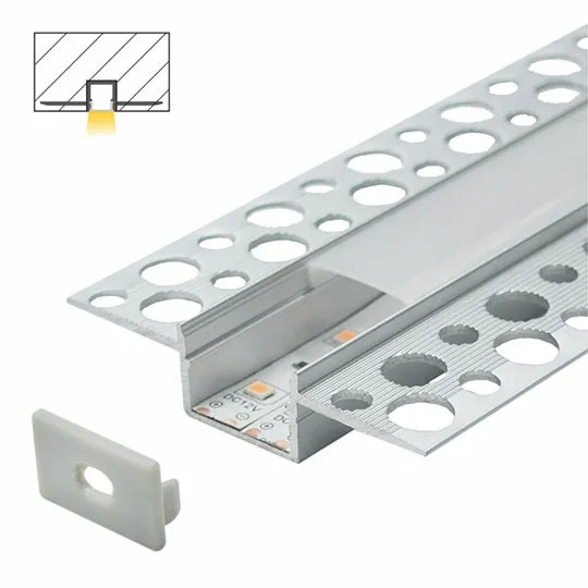Aluminijumski profil za LED trake 13x59x2000mm sa difuzorom 2m MA1913