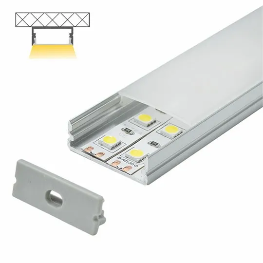 Aluminijumski profil za LED trake 10x30x2000mm sa difuzorom 2m MA619