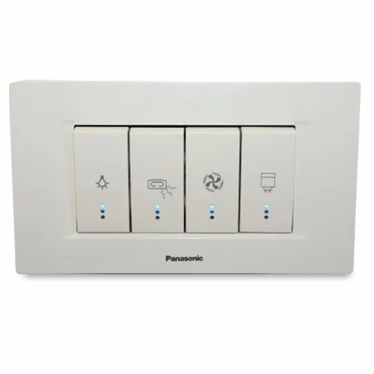 Prekidač beli 1M INDIKATORSKI za VENTILATOR sa indikatorom 16A WT8(WVTT10021WH)03 EU2 Thea Modular Panasonic