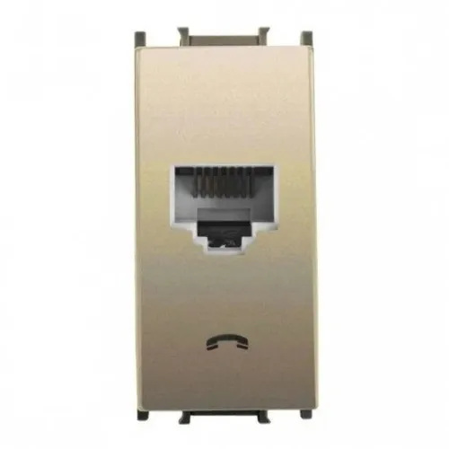 PTT CAT3e telefonska priključnica zlatna WVTT1402-4DR EU2 Thea Modular 1M Panasonic