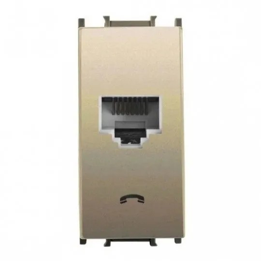 PTT CAT3e telefonska priključnica zlatna WVTT1402-4DR EU2 Thea Modular 1M Panasonic