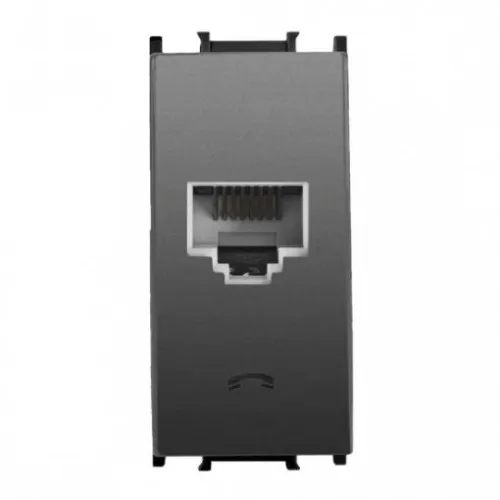 PTT CAT3e telefonska priključnica tamno siva WVTT1402-4DG EU2 Thea Modular 1M Panasonic