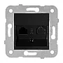 KPC kompj. 1M priklj. WKTT0404-2BL EU4 CAT5e, crna, Karre Plus Panasonic