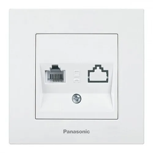 KP kompj. 1M priklj. WKTC0405-2WH EU4 CAT6, bela, Karre Plus Panasonic