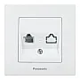 KP kompj. 1M priklj. WKTC0405-2WH EU4 CAT6, bela, Karre Plus Panasonic