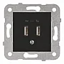 KPC USB 2x1A punjač WKTT0231-2BL EU4 5V-2A, crni, Karre Plus Panasonic