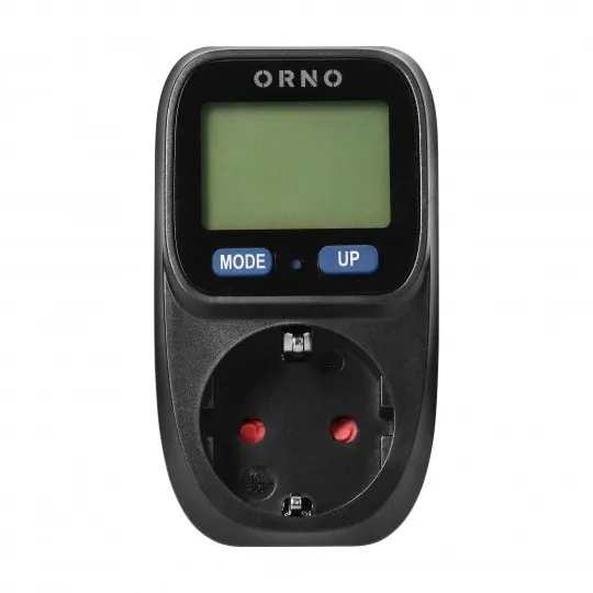 LCD merač potrošnje crni 3680W OR-WAT-419(GS)/B Orno