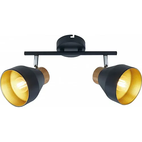 Spot lampa crno-zlatna 40W 2xE14 M162120
