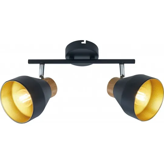 Spot lampa crno-zlatna 40W 2xE14 M162120