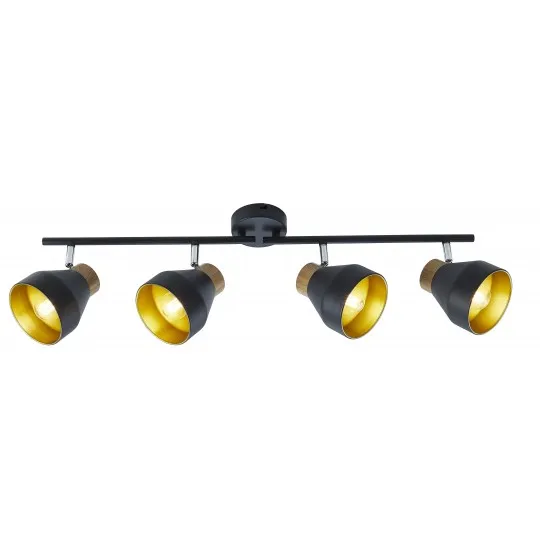 Spot lampa crno-zlatna 40W 4xE14 M162140