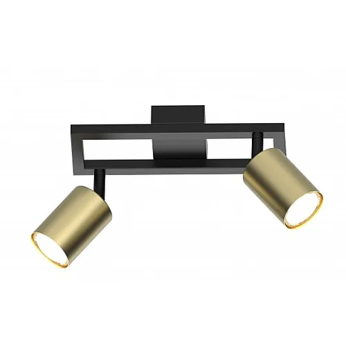 Spot lampa crno-zlatna Max.35W 2xGU10 M190420