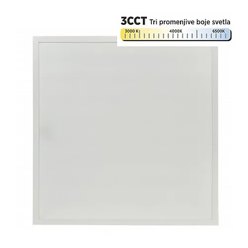 LED panel beli 36-40-48W 9u1 3CCT 3000/4000/6500K ram ugradni 595x595 (600x600) BACKSIDE LIGHT ~4320lm M203427-B1
