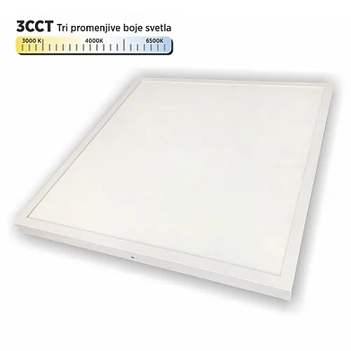 LED panel beli 36-40-48W 9u1 3CCT 3000/4000/6500K ram nadgradni 600x600 BACKSIDE LIGHT ~4320lm M203427-N-B1