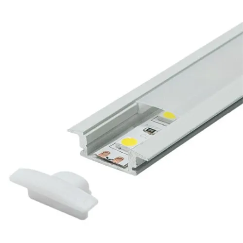 Aluminijumski profil za LED trake beli ugradno-nadgradni set sa difuzorom 7x24.7x2000mm M508-B