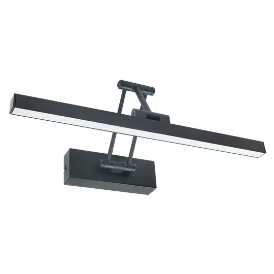 Zidna lampa crna 6500K IP20 za sliku ili za ogledalo - LED 8W 395x50x275mm M209464