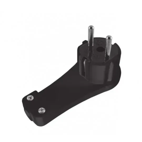 Utikač L, tanki crni 16A/250V~ PM-39-C