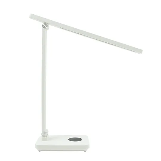 Stona lampa bela USB 5V CCT 6W LED zglobna M1064