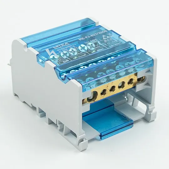Modularni razdelni blok sa poklopcem (klema) plava max.100A ME-FJ407/100B