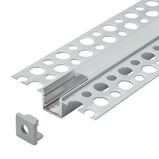 Aluminijumski profil za LED trake 10x43.7x2000mm ugradni sa difuzorom 2m MA1010-UG