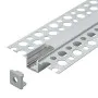 Aluminijumski profil za LED trake 10x43.7x2000mm ugradni sa difuzorom 2m MA1010-UG