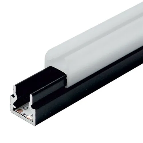 Aluminijumski profil za LED trake crni 11.2x11.2x2000mm nadgradni sa difuzorom 2m MA1111-C
