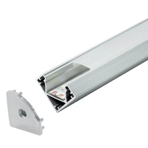 Aluminijumski profil za LED trake ugaoni 19x19x2000mm set sa difuzorom M602-A