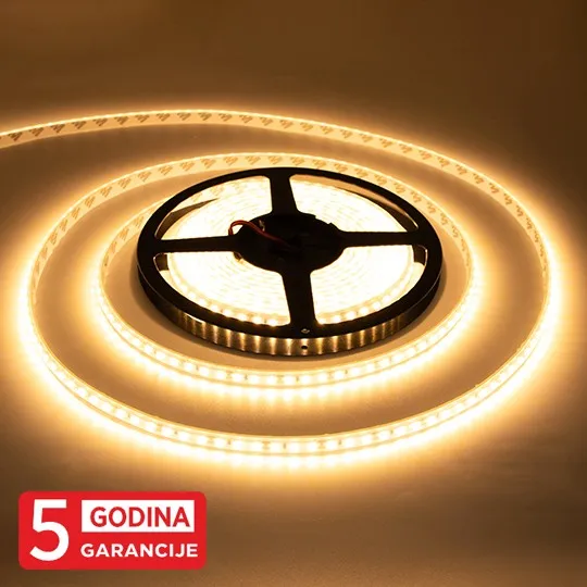 SMD LED traka 10W/1m 12V 3000K IP65 5m kotur 120 LED/1m 5Y MLO-2835-120-ML