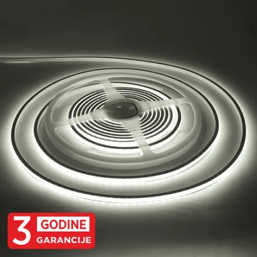 SMD LED neon FLEX traka 8W/1m 24V 6500K IP67 5m kotur 6x6mm 120 LED/1m 3Y MLU-2835-120-ML