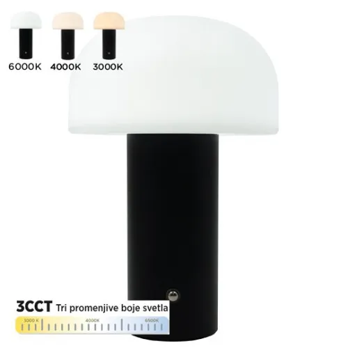 Stona lampa bela LED CCT 3000-6000K M1082-C Mitea Lighting