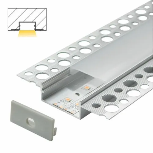 Aluminijumski profil za LED trake 12.5x70x2000mm ugradni sa difuzorom 2m MA3013 Mitea Lighting