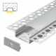 Aluminijumski profil za LED trake 12.5x70x2000mm ugradni sa difuzorom 2m MA3013