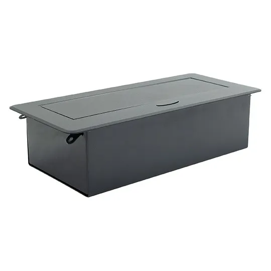 crni POPUP nameštajski PODSKLOP sa tri utičnice 16A 250V-3600W ME-PN-1206/C-3 Mitea Electric