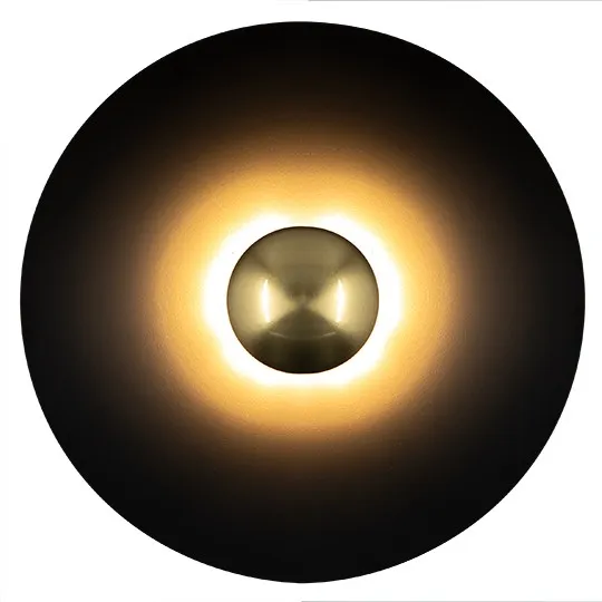 Zidna lampa crno-zlatna LED 3000K M11113-CGD