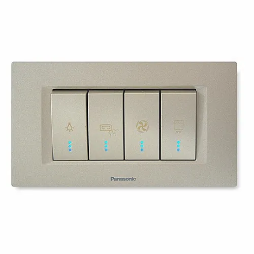 Kupatilski indikator zlatni horizontalni sa indik. WT9(WVTT40025DR)-EU2 Thea Modular 4M Panasonic