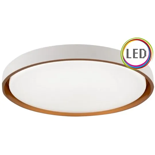 LED plafonjera belo-zlatna 28W LED SMD CCT 3000~6500K fi400mm M205518-A