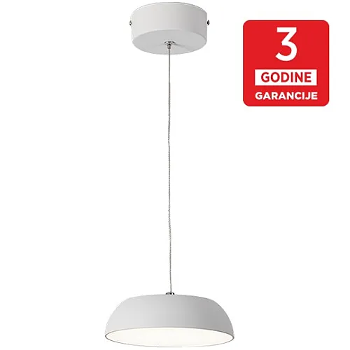 Visilica bela LED 8W 3000K peščano 3Y M10941